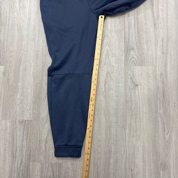 Nike Tapered Sweatpants Men's Medium Blue Joggers Cuffed Dri Fit Sports 932255 - Picture 10 of 11